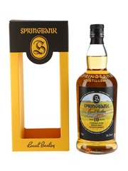 Springbank 2009 10 Year Old Local Barley Bottled 2019 70cl / 56.2%