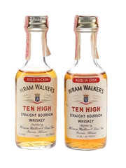 Walker's Ten High Bottled 1970s-1980s 2 x 4.7cl-5cl / 40%