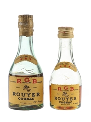 Rouyer Guillet 3 Star Cognac De L'Ange Bottled 1950s-1960s 2 x 3cl-5cl / 40%
