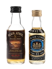Blair Athol 8 & 12 Year Old Bottled 1970s & 1980s 3cl & 5cl