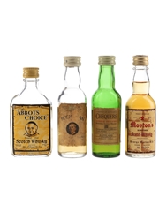 Abbot's Choice, Buchanan, Chequers, & Morton's Bottled 1970s 4 x 5cl / 40%
