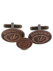 Bowmore Cufflinks and Lapel Pin