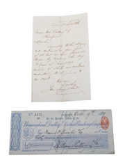 Frederick Giesler & Co. Correspondence, Trade Agreement, Invoices & Cheque, Dated 1864-1907 William Pulling & Co. 