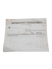 John Lyons & Co. Riverstown Distillery Invoices Dated 1846 William Pulling & Co. 