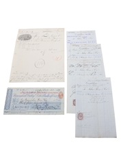 Longrow & Kintyre Distilleries Invoices & Cheques Date 1877-1904