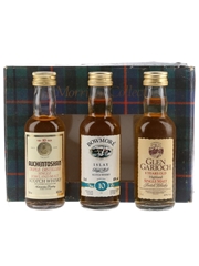 Morrison's Malt Whisky Miniature Collection Bottled 1980s-1990s - Glen Garioch, Bowmore & Auchentoshan 3 x 5cl / 40%