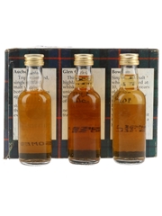 Morrison's Malt Whisky Miniature Collection Bottled 1980s-1990s - Glen Garioch, Bowmore & Auchentoshan 3 x 5cl / 40%