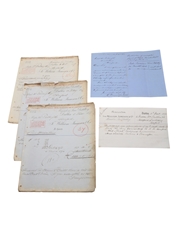 William Jameson Marrowbone Lane Distillery Correspondence & Invoices Dated 1872-1877