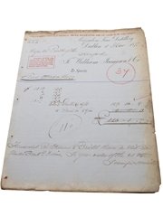 William Jameson Marrowbone Lane Distillery Correspondence & Invoices  Dated 1872-1877 William Pulling & Co. 