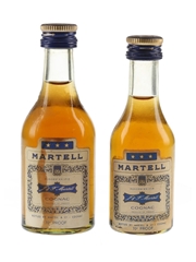 Martell 3 Star Bottled 1970s-1980s 2 x 3cl-5cl / 40%