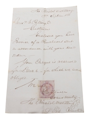 Bristol Distillery Company Limited Correspondence &  Dated 1864 & 1873 William Pulling & Co. 
