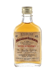 Macallan Glenlivet 15 Year Old Bottled 1960s - Co. Import, Pinerolo 4cl / 43%
