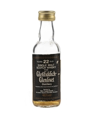 Glenfiddich Glenlivet 22 Year Old Bottled 1980s - Cadenhead's 5cl / 46%