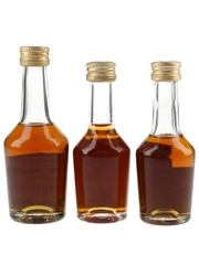 Hennessy VS, VSOP & 3 Star Bottled 1970s-1980s 3 x 2.9cl-5cl / 40%