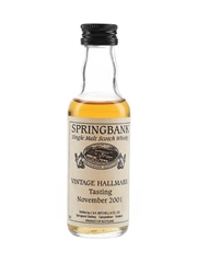 Springbank Vintage Hallmark Tasting