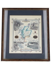 Map of Scotland's Malt Whisky Regions  40.6cm x 45.5cm