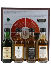 Single Pot Still Whiskeys Of Midleton Set Redbreast, Green Spot, Powers & Midleton 4 x 5cl