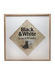 Black & White Scotch Whisky Framed Metal Sign
