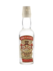 Smirnoff Red Label Vodka Bottles 1960s 5cl / 37.5%