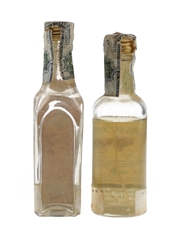 Luksusowa & Zubrowka Vodka Bottled 1960s 2 x 5cl