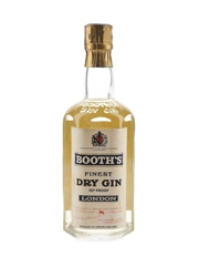 Booth's Finest Dry Gin Bottled 1960 37.5cl / 40%