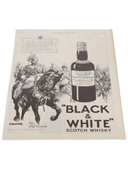 Black & White Scotch Whisky Advertisement The Illustrated London News 1937 