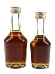 Hennessy VSOP & 3 Star Bottled 1970s & 1980s 2 x 3cl-5cl / 40%