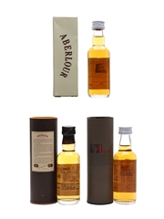 Aberlour 10 Year Old & 12 Year old Bottled 1990s 3 x 5cl
