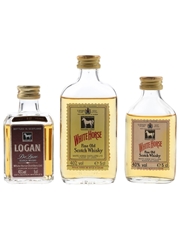 White Horse & Logan Bottled 1970s 3 x 5cl / 41%