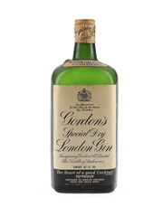 Gordon's Special Dry London Gin Spring Cap Bottled 1950s 75.7cl / 40%