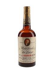 Walker's De Luxe Fine Old Bourbon Whiskey Bottled 1950s - Hiram Walker 75cl / 40%