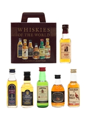Whiskies Of The World Set Aberlour, Bushmills, Clan Campbell, Jameson & Wild Turkey 6 x 5cl