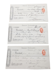 Bandon Distillery Purchase Receipts, Cheques & Invoices, Dated 1887-1910 William Pulling & Co. 