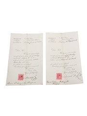 Deinhard & Co. Correspondence, Purchase Receipts, Invoices & Cheque, Dated 1877-1904 William Pulling & Co. 