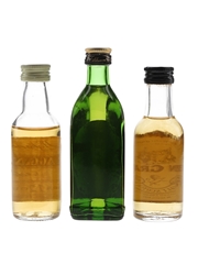 Cragganmore, Glenfiddich & Glen Grant Bottled 1980s 3 x 5cl