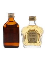 Canadian Club & Crown Royal Bottled 1960s-1970s 2x 5cl / 40%