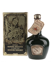 Royal Salute 21 Year Old Bottled 1970s - Green Spode Ceramic Decanter 70cl / 40%