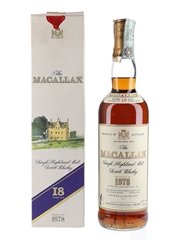 Macallan 1978 18 Year Old Bottled 1996 - Giovinetti 70cl / 43%