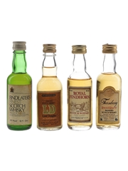 Turnberry, Lord Douglas, Findlater's & Royal Findhorn Bottled 1970's to 1980s 4 x 5cl & 4.7 / 40%