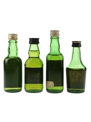 Black Bottle, Vat 69, Inver House & Ambassador Bottled 1970s 4 x 4.7cl-5cl