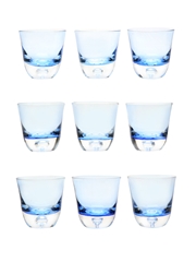 Blue Shot Glasses  6.5cm Tall