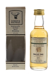 Dallas Dhu 1971 Connoisseurs Choice