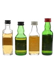 Assorted Blended Scotch Whisky Black Bottle, Dewar's White Label, Hedges & Butler Royal & The Antiquary 4 x 5cl