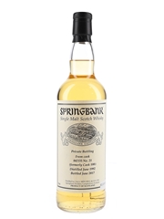 Springbank 1992 24 Year Old Private Single Cask 21 Bottled 2017 70cl / 41.4%