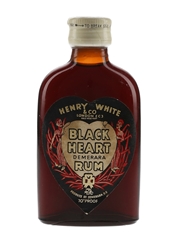 Black Heart Demerara Rum Bottled 1960s - Henry White & Co. 5cl / 40%