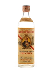 Ambassador Distilled London Dry Gin Bottled 1960s - Sposetti 75cl / 43%