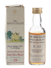 Macallan 1966 26 Year Old Limited Edition Bottle Number 1918 5cl / 43%