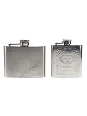 Grant's & Jack Daniel's Hip Flasks Stainless Steel 
