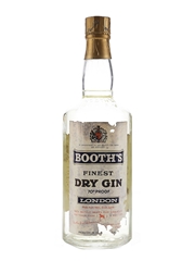 Booth's Finest Dry Gin Bottled 1963 75cl / 40%