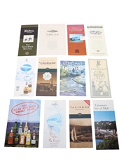 Assorted Whisky Pamphlets & Brochures Glenkinchie, Clynelish, Talisker, Lagavulin, Glengoyan, Tobermory, Ardbeg, Eilean Iarmain, Caol Ila, The UIslay & Jura Whisky Trail, Glenlivet and Edradour 